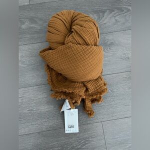 Cozy Brown Textured Throw Blanket H&M home new
